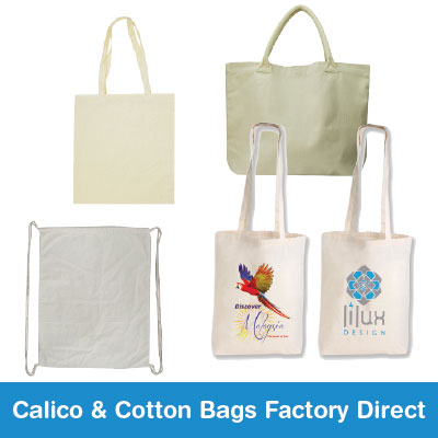Calico & Cotton Bags - Factory Direct